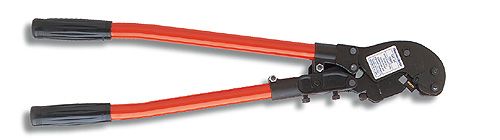 THOMAS & BETTS Ratchet Crimper: 26 in Overall Lg, TBM6S, Manual, Deluxe Cushion Grip
