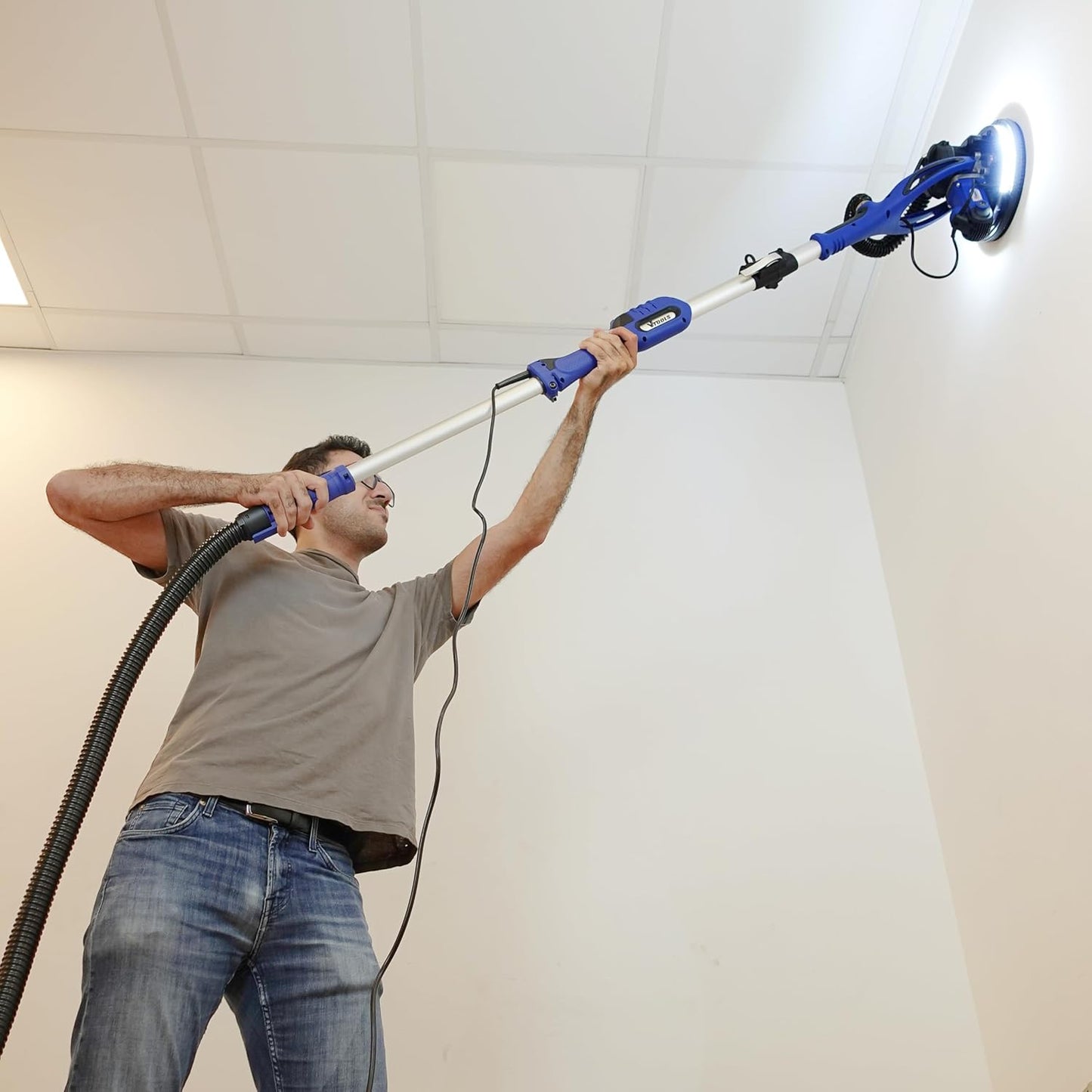 VTOOLS VT1111 900W Drywall Sander, 2 Variable Speed 800-1800RPM