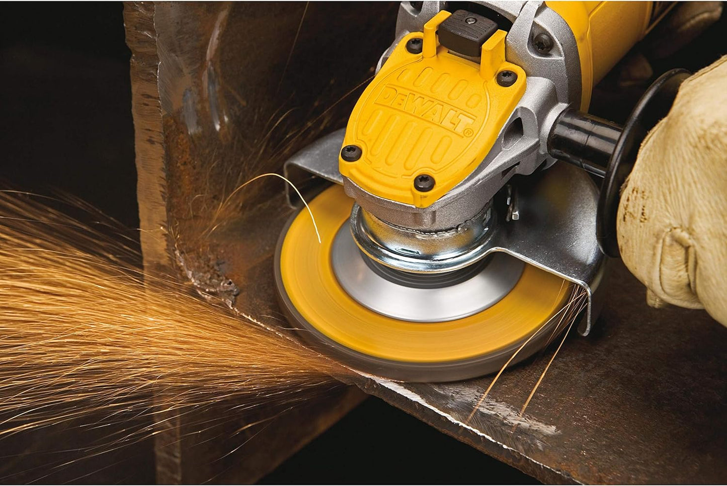 DeWalt 115mm, 900W, Paddle Switch, Angle Grinder, Yellow/Black, DWE4120-B5, 3 Years Warranty