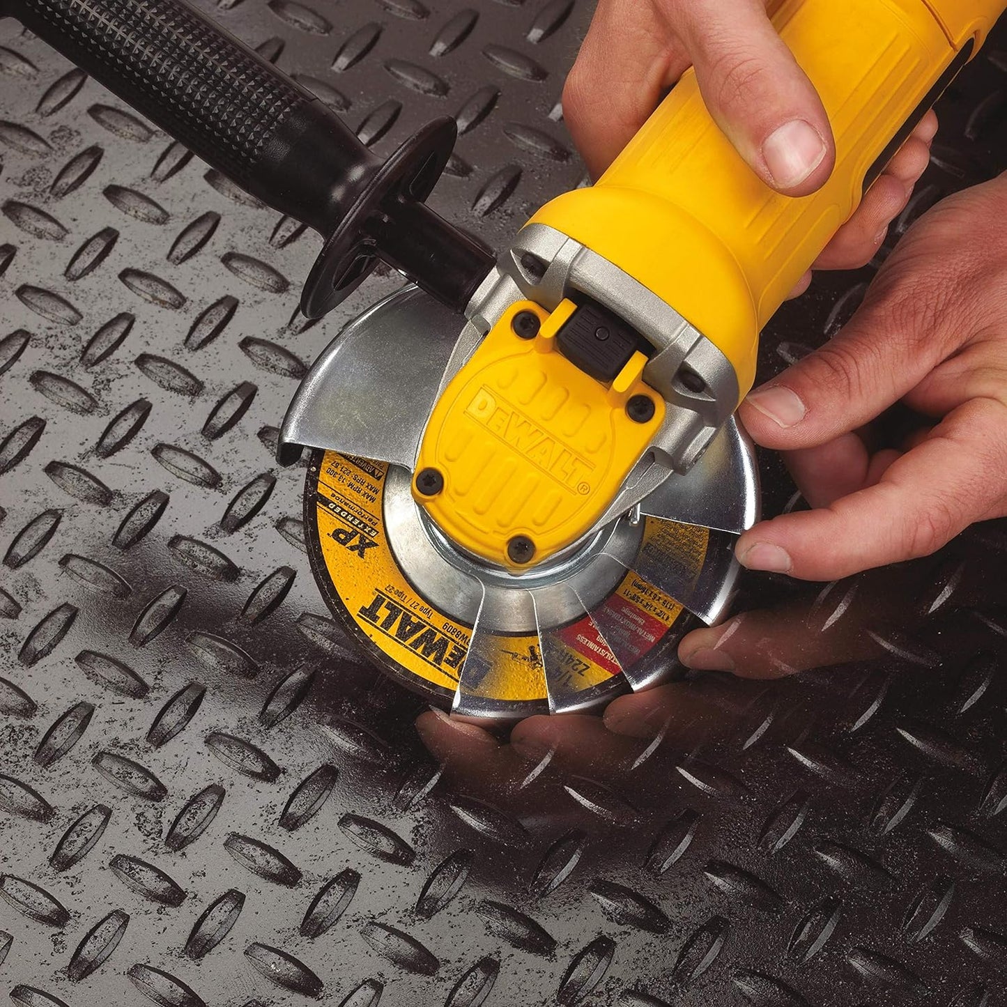 DeWalt 115mm, 900W, Paddle Switch, Angle Grinder, Yellow/Black, DWE4120-B5, 3 Years Warranty