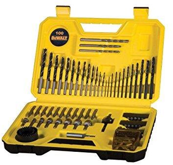 DEWALT DT71563-QZ 100PC COMB.DRILL BIT SET 13 WOOD BITS / 12METAL DRILL