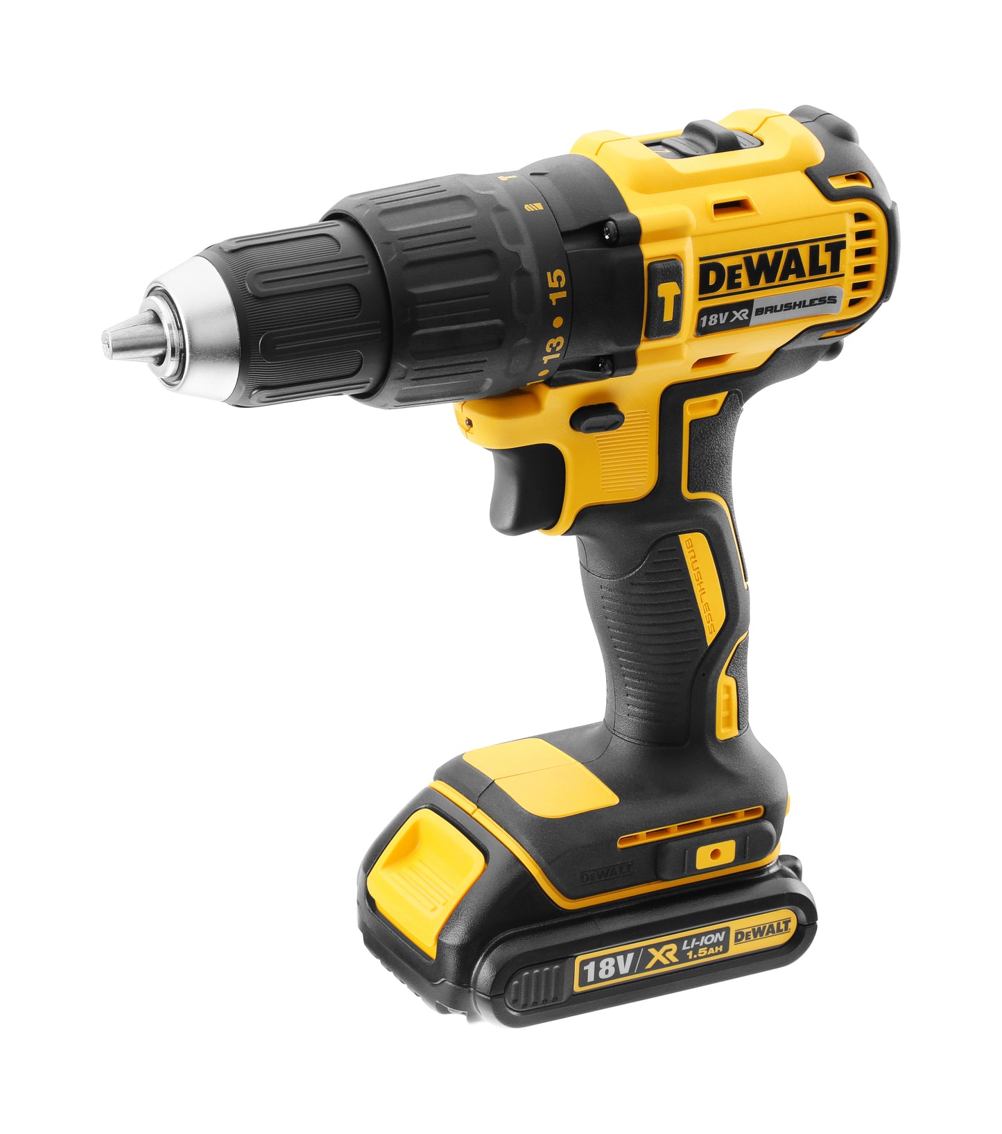 DEWALT DCD778S2-GB 18V XR LI-ION BRUSHLESS COMPACT HAMMER DRILL 1.5AH; 13MM; 2 SPEED; 220V, 3 YEARS WARRANTY