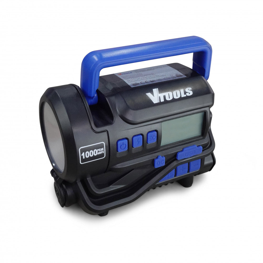 VTOOLS VT1305 5 in 1 Jump Starter with Air Compressor