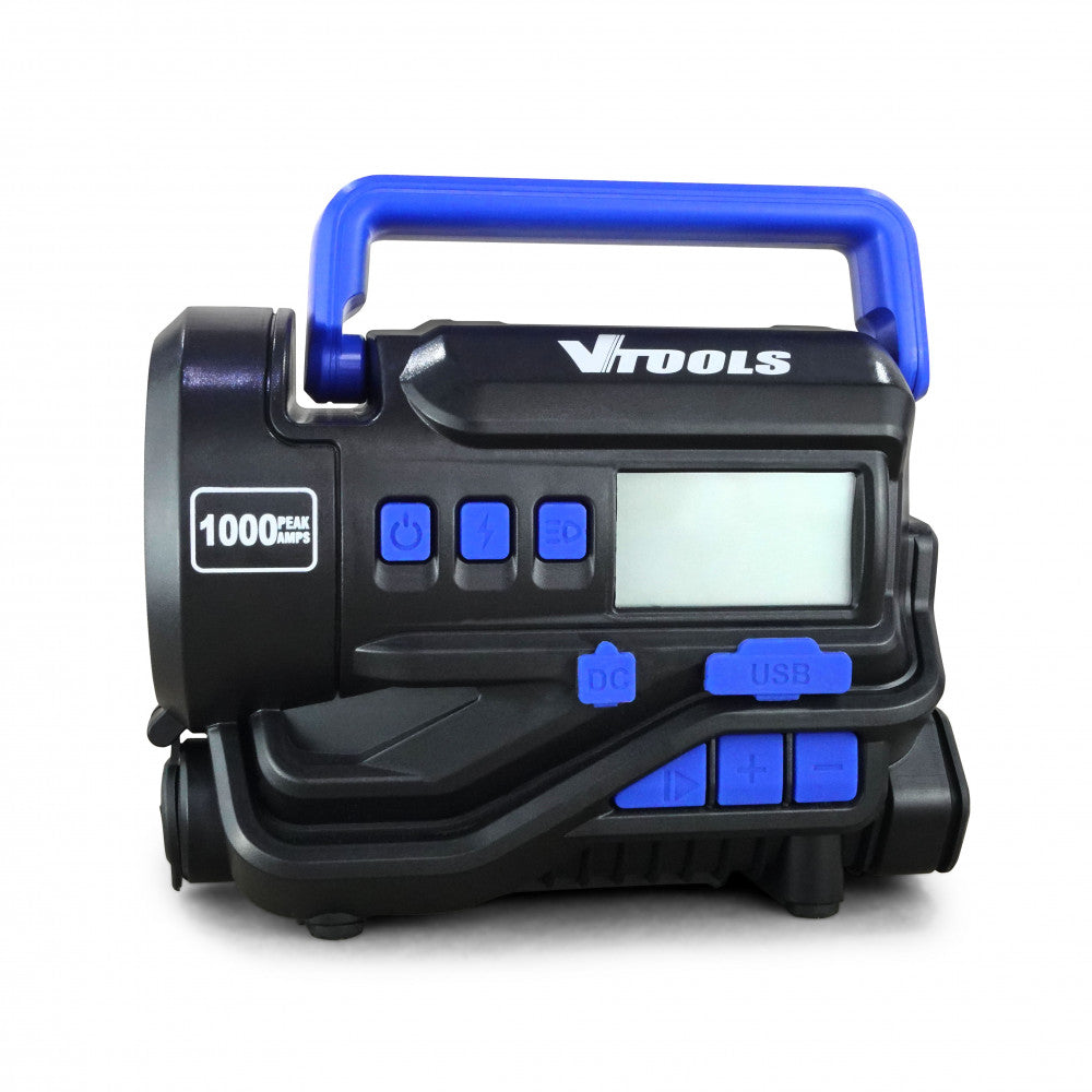 VTOOLS VT1305 5 in 1 Jump Starter with Air Compressor