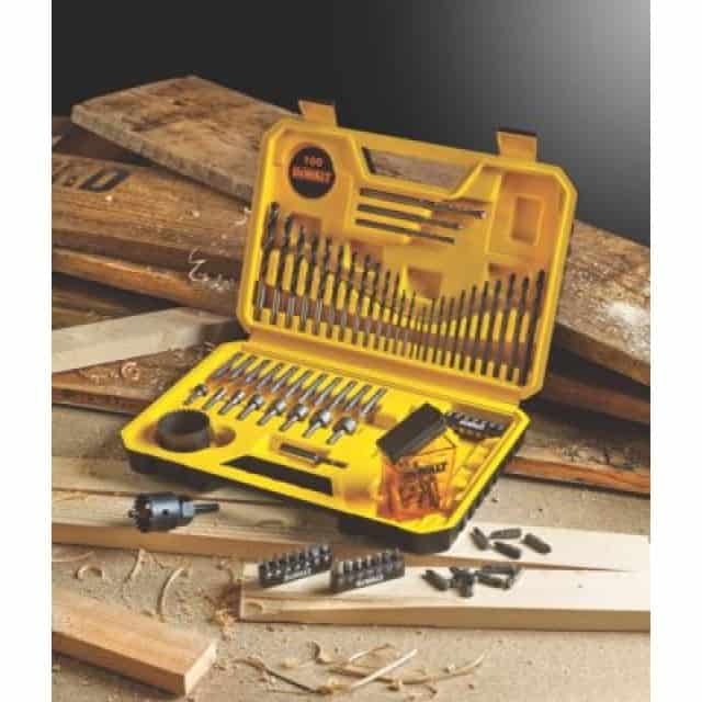 DEWALT DT71563-QZ 100PC COMB.DRILL BIT SET 13 WOOD BITS / 12METAL DRILL