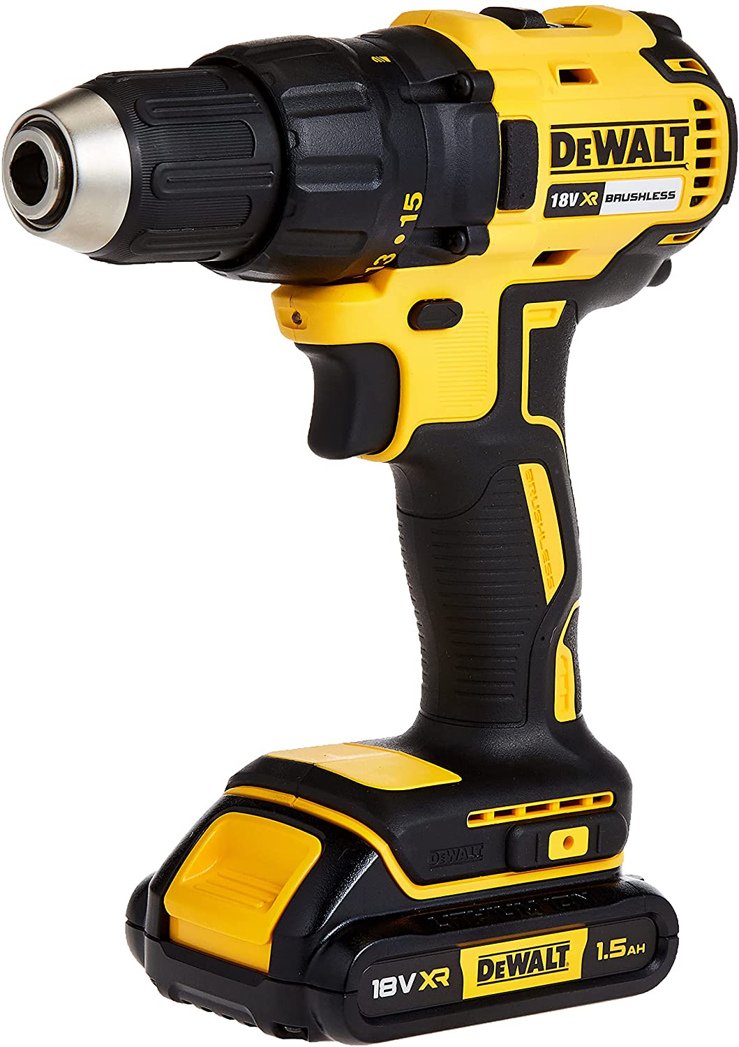 DEWALT DCD777S2-GB 18V XR LI-ION BRUSHLESS COMPACT DRILL DRIVER, 3 YEARS WARRANTY