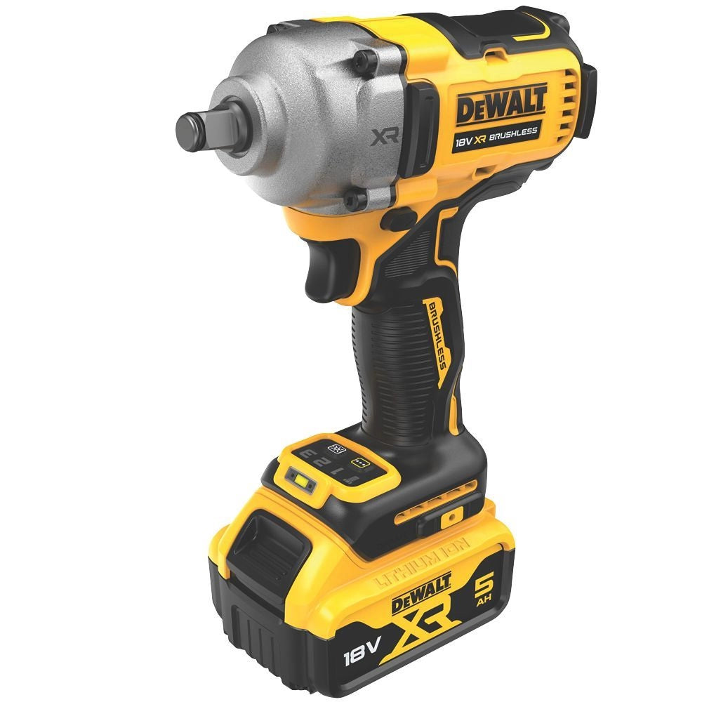 Dewalt DCF891P2T-GB 18V 1/2 In. Cordless Impact Wrench, 812 Nm, Brushless Motor, 3 YEARS WARRANTY