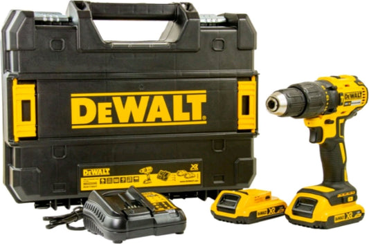 DEWALT DCD778D2T-GB 18V XR LI-ION BRUSHLESS COMPACT HAMMER DRILL 2.0AH; 13MM; 2 SPEED; 220V, 3 YEARS WARRANTY