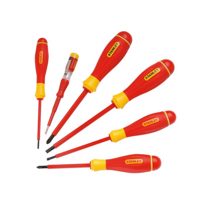 Stanley 0-65-443 Red Insulated Screwdriver Tool Sets