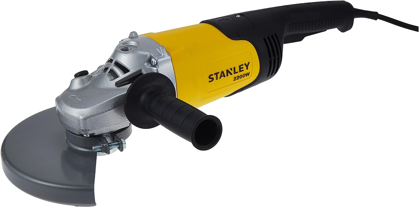 Stanley Large Angle Grinder, 2200 W, 230 Mm, M14, Yellow/Black - Sl229-B5, 2 Years Warranty