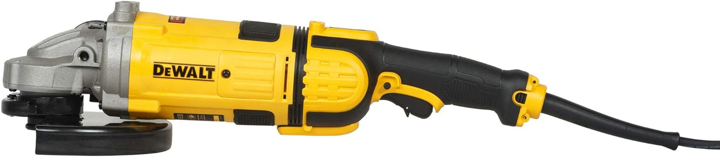 DEWALT DWE4579 2600W 230mm Large Angle Grinder with DES Techology and Innovative Anti Vibration System- Perform and Protect Shield