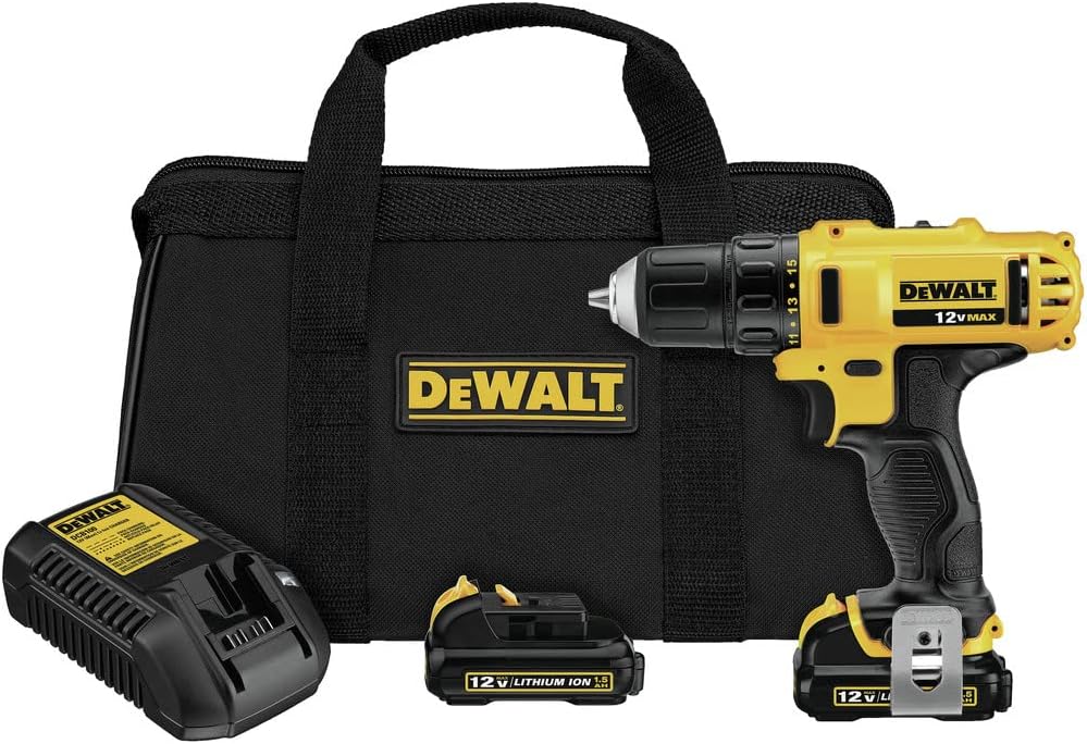 DEWALT DCD710D2-B5 12V MAX* Cordless Drill, 3/8-Inch,