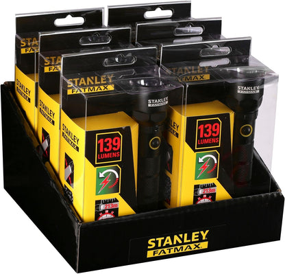 Stanley 1-95-154 Rechargeable Led Flashlight, Black/Yellow