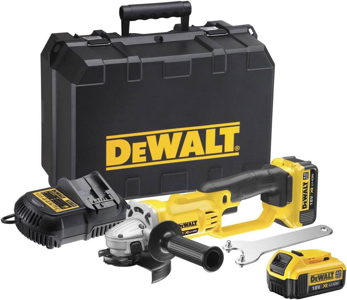 DeWalt DCG412M2-GB 18V Cordless Angle Grinder, 4 1/2 inch