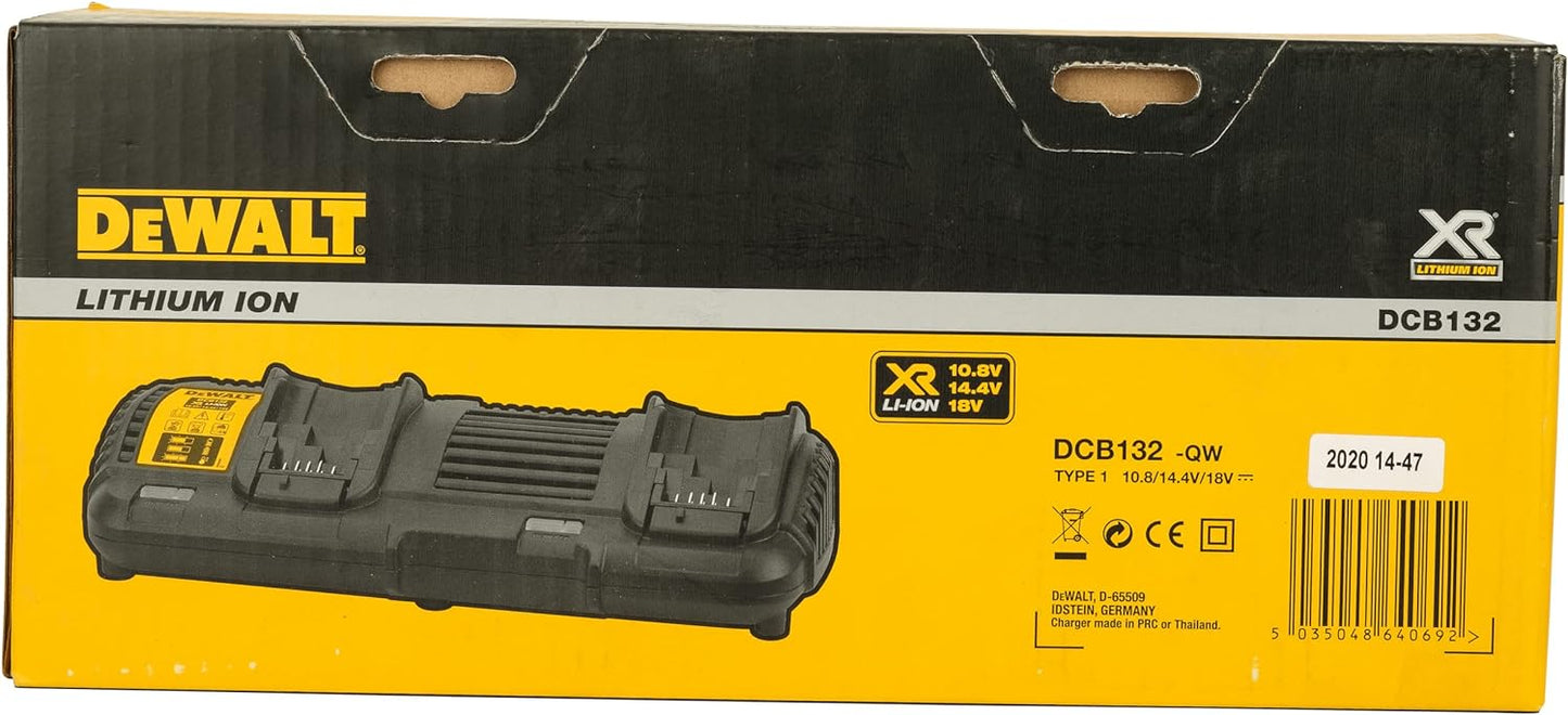 DEWALT DCB132-QW 18V XR Dual Port Charger