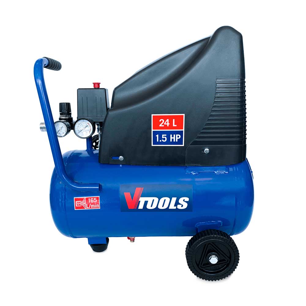 VTOOLS Portable 24 Liter Air Compressor For All Size Tires