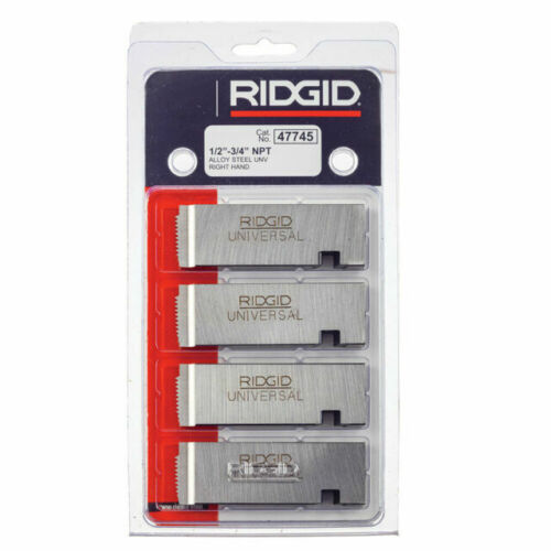 RIDGID 66760 HSS PIPE DIE SET BSPT 1/2 X 3/4 IN