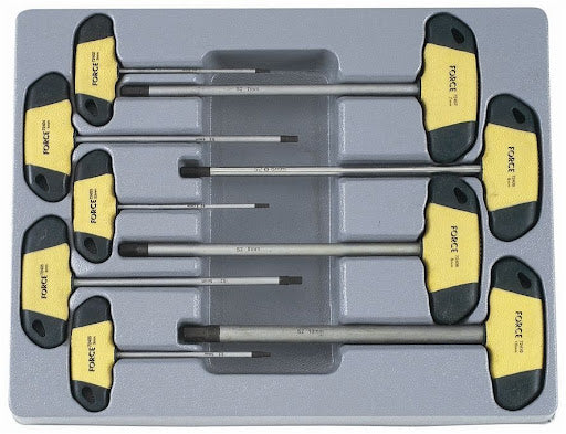 Force 2097 Hex screwdriver T handle set 9pc